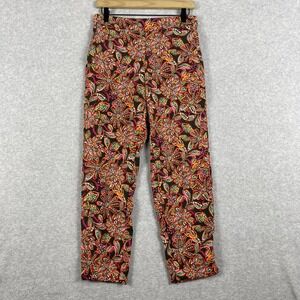J.Crew Jamie Floral Ankle Pants Womens Size 6 Multicolor Preppy Coastal Resort